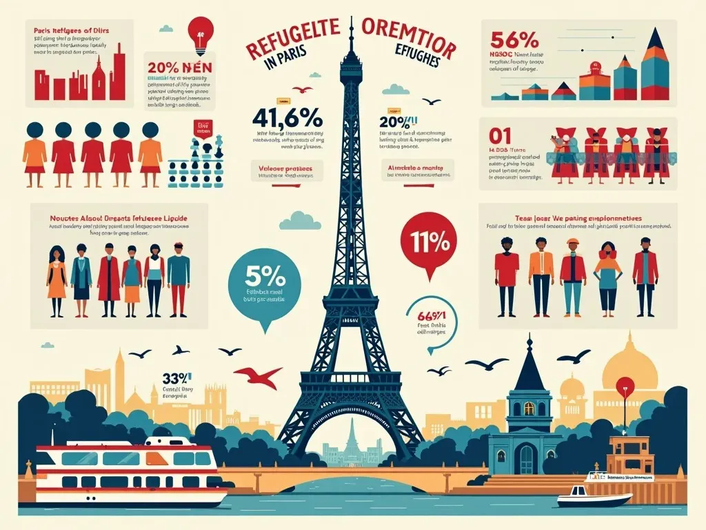 Statistiques des réfugiés à Paris